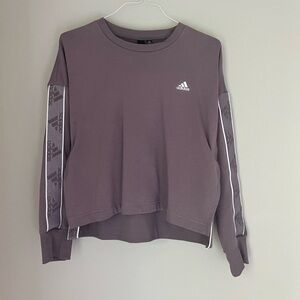 People adidas women’s cropped sweatshirt size medium